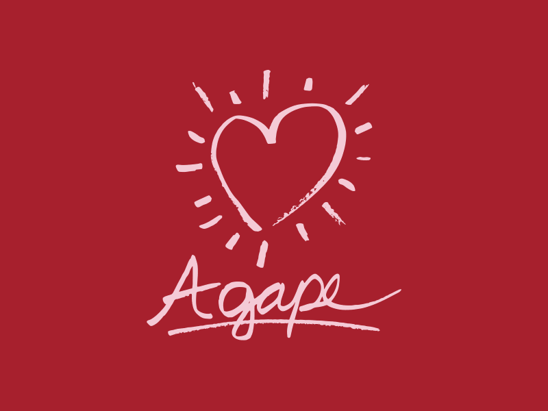 Agape Love illustration valentines day