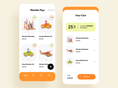 Toys store mobile e-commerce experience