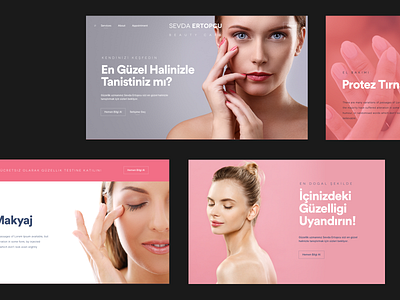 Beauty Care Web Design ui design