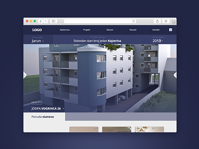 Real Estate Website buildings clean flat fresh immobilien layout real estate responsive