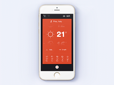 Weather App after effects app interface sun ui ux ux design weather