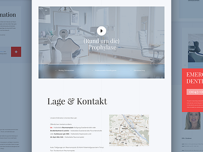 Dental Clinic austria clean clinic dashboard dental landing page layout minimal parallax product responsive typography