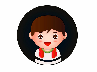 Boy boy вектор дизайн значок иллюстрация маленький милый парень персонаж человек