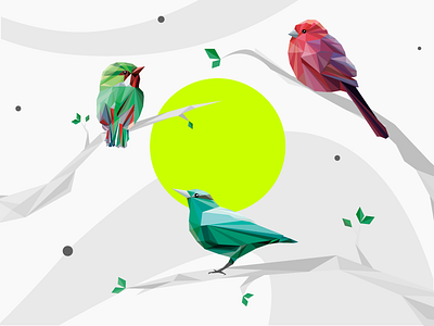 birds вектор геометрия дизайн иллюстрация милый птицы