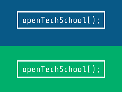 Open Tech School Logo Concept