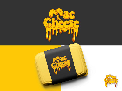 Mac & Cheese brand identity design cartoony cheese design food logo macaroni typography vector