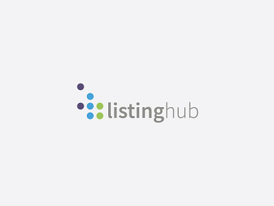 Listing Hub Logo Design brand identity design branding design icon logo tech technology logo