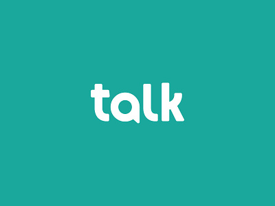 Talk Logo Design brand brand identity brand identity design branding icon logo logo design talk talk bubble typography