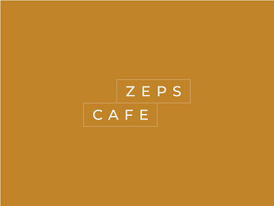 ZepsCafe Logo Design brand brand identity brand identity design branding design icon illustration logo logo design typography vector