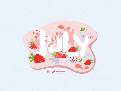 1600 x 1200 design illustration july strawberry