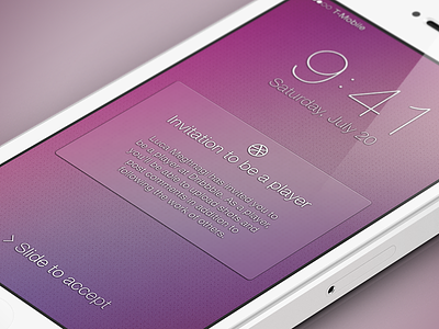 Thank you Luca! debut dribbble invite ios iphone lock screen thank you