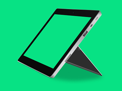 Surface 2 - Vector Mockup ai cs5 free illustrator microsoft mockup surface tablet vector