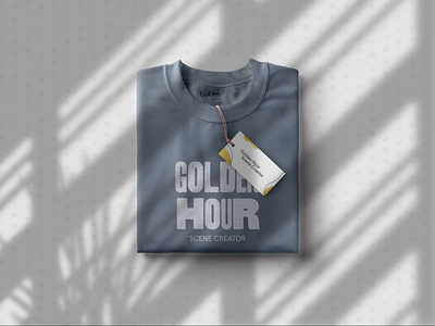 T-shirt mock up using Golden Hour Scene Creator after effects animation blowing in the wind dracaena plant house plant natural textures organic shadow shadow shadow animations shadows t shirt graphic t shirt mockup vector video window scene