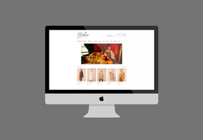 Web layout for Boho Chic branding branding design design logo ui ux web web design website website design