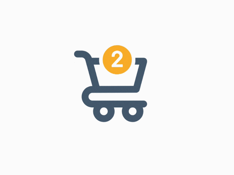 Cart animation with auto-animate adobe xd amazon animation animation 2d app auto animate autoanimate clean design eshop flat grain illustration minimal ui ui design uiux ux web website