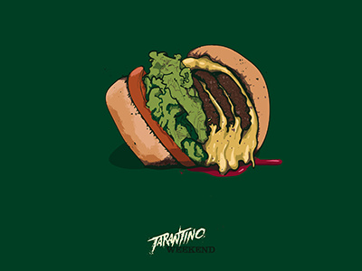 Tarantino Weekend - Pulp Fiction burger illustration kahuna tarantino vector