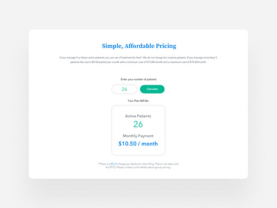 nTreatment | Pricing