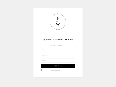 PW | Sign Up