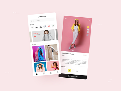 Lovely Style / eCommerce Store App Design