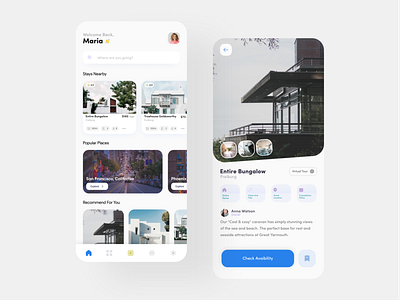 Home Rent App Design android apartment apartment design app application blue design home home rent house ios place real estate rent ui ui design ux virtual tour