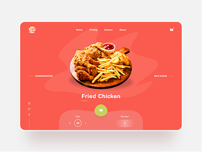 🍔 Food Ordering Web UI Concept