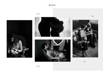 photography wall black white branding design photography ui uiux ux webdesign