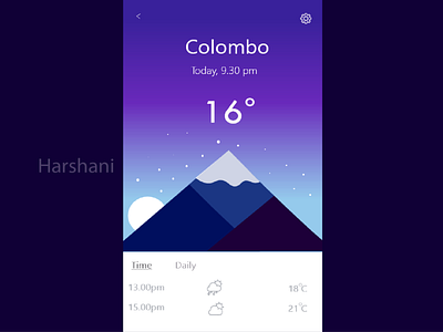 Weather app design addiction adobexd application cloud app concept dailyui dribbble app illustrator interface design ios mobile app design srilanka ux ui vector