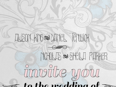 Wedding Invitation for a close friend