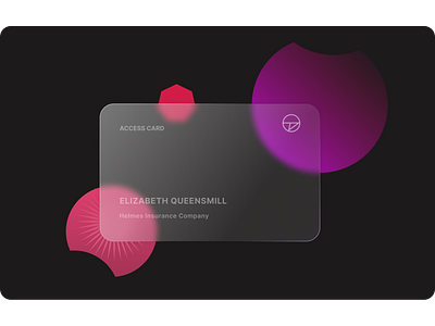 Glassmorphism Card branding product design ui ux