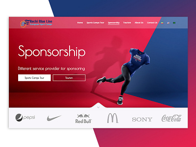 Sport Camp Webdesign brand camp graphic illustrator sponsor sponsorship sport website websites