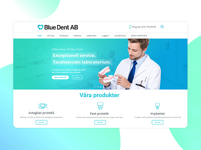 Dental Clinic Web Design clean clinic dental clinic dental logo dentist design illustrator modern ui website