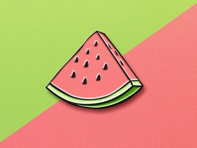 Enamel Pin #3 design enamelpin generate icon illustration logo mock up mockup socialmedia watermeloun