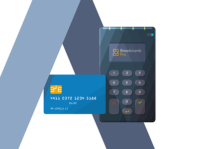 EMV Card & Reader card credit card emv flat illustration payment reader