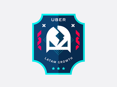 UBER LatAM Growth Badge badge latam mask sticker uber wrestling