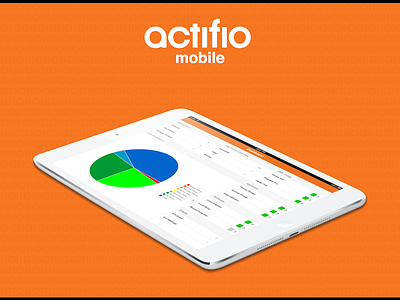 Actifio Mobile iPad Poster #2 actifio design ipad iphone marketing poster