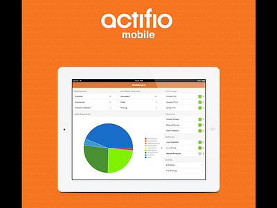 Actifio Mobile iPad Poster #3 actifio design ipad iphone marketing poster