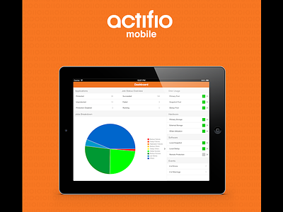 Actifio Mobile iPad Poster #4 actifio design ipad iphone marketing poster