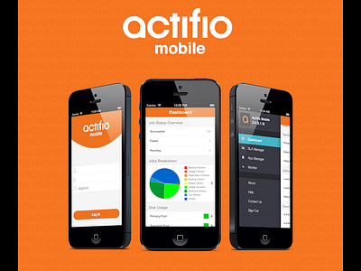 Actifio Mobile - iPhone Poster actifio design ipad iphone marketing poster