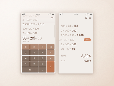 Daily UI #004 Calculator