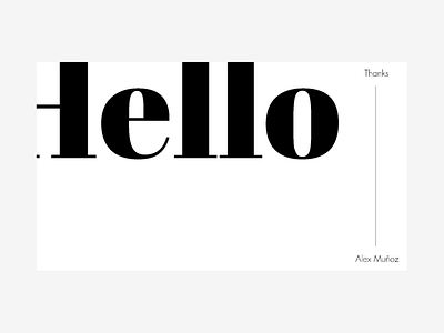 Hello Dribbble! design typography