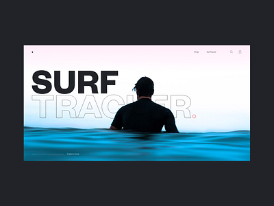 Surftracker — 01 design photoshop typography ui web website