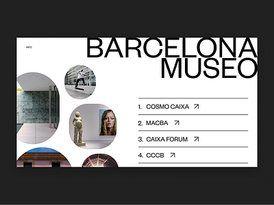 Barcelona Museo design interface typography ui web website