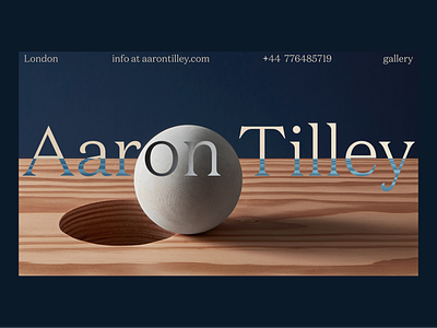 Aaron Tilley design interface typography ui web website