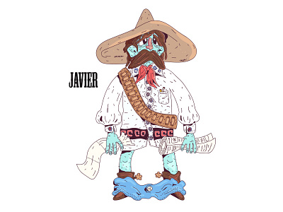 Javier - Porta Potty Character #1 character character concept character design character designer character illustration characterdesign mariachi pooping