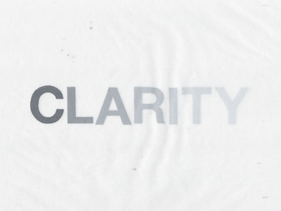 CLARITY TYPE SKETCH