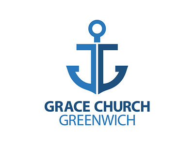 Grace Church Greenwich Logo anchor church church branding church logo logo