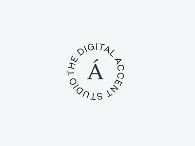 The Digital Accent Studio - Logo behance black and white branding clean design digital identity logo logo design logotype minimal type typography