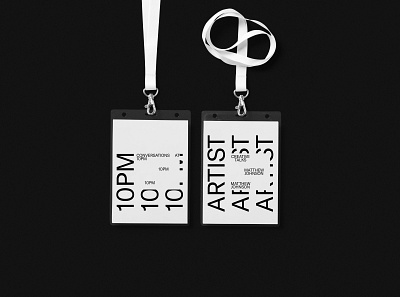 CONVERSATIONS AT 10PM behance black and white branding design identity layout minimal type typographic typography