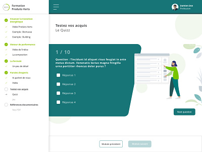 Green MOOC - Test banking design uxui web