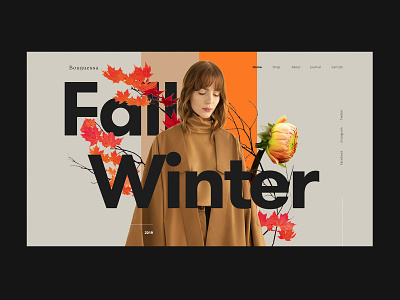 Bougessa Fall & Winter colorful creative layout ui ux